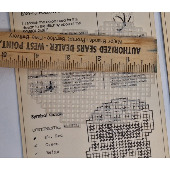 Bucilla Great Shapes Mushrooms Retro Plastic Canvas Pre Cut 1985 Vtg - Picture 4 of 5